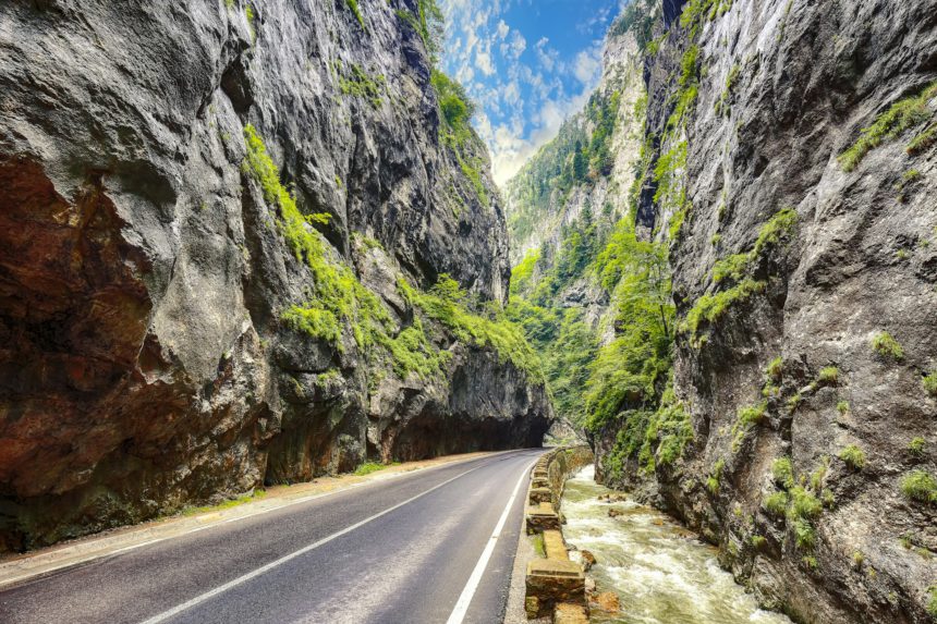 Amazing summer view of Bicaz Canyon/Cheile Bicazului